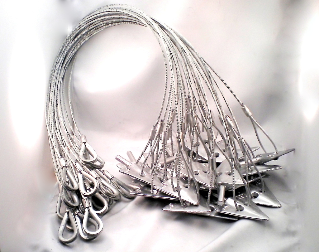 Ground Anchors 3” Contractor Bulk 25 Anchor Kit with Drive Rod